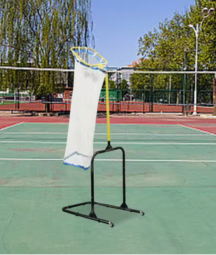 Volleybal Setter Trainer Net – Verstelbaar Trainingsnet met Doelring, Draagbaar en Stevig Frame