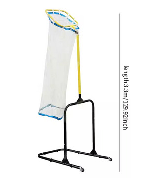 Volleybal Setter Trainer Net – Verstelbaar Trainingsnet met Doelring, Draagbaar en Stevig Frame