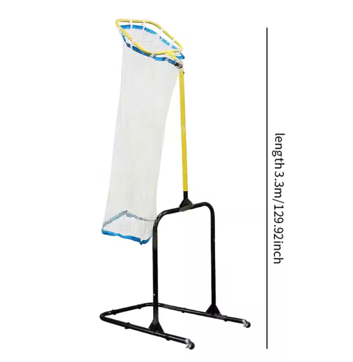 Volleybal Setter Trainer Net – Verstelbaar Trainingsnet met Doelring, Draagbaar en Stevig Frame