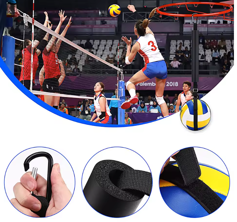 Volleybal Spike Trainer – Verstelbare Solo Serve Trainer met Weerstandsband voor Techniektraining