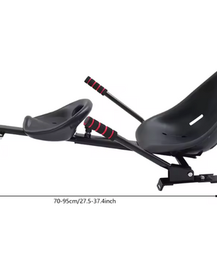 Hoverboard Zitkart Dubbel – Verstelbare Stoelbevestiging voor 6,5–10 Inch Scooters, Voor Kinderen en Volwassenen