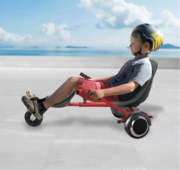Hoverboard Zitkart Dubbel – Verstelbare Stoelbevestiging voor 6,5–10 Inch Scooters, Voor Kinderen en Volwassenen