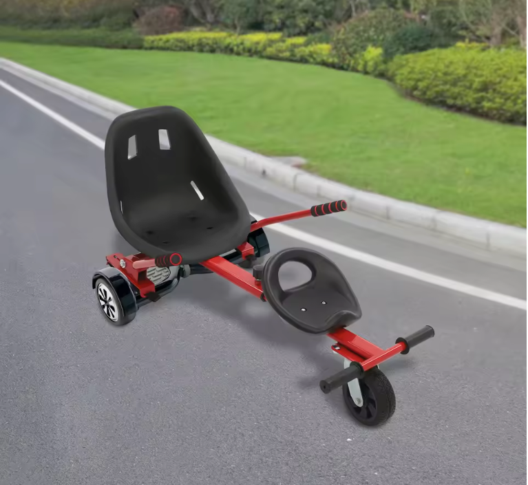 Hoverboard Zitkart Dubbel – Verstelbare Stoelbevestiging voor 6,5–10 Inch Scooters, Voor Kinderen en Volwassenen