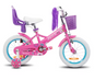 Kinderfiets voor Meisjes met Poppenzitje en Mand – Inclusief Zijwieltjes en Streamers