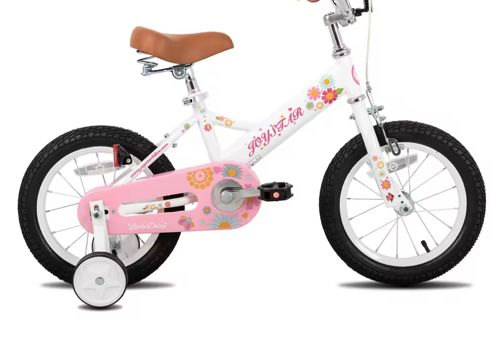 Kinderfiets voor Meisjes met Poppenzitje, Vlag en Nummerplaat – Inclusief Streamers en Zijwieltjes