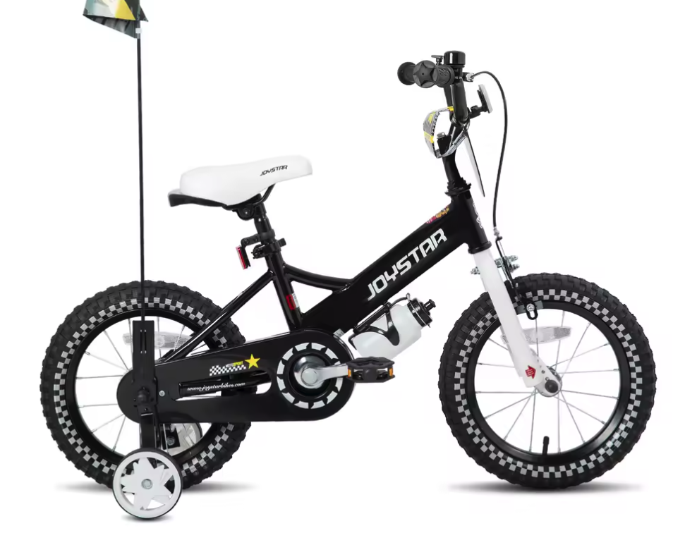 Kinderfiets voor Meisjes met Poppenzitje, Vlag en Nummerplaat – Inclusief Streamers en Zijwieltjes