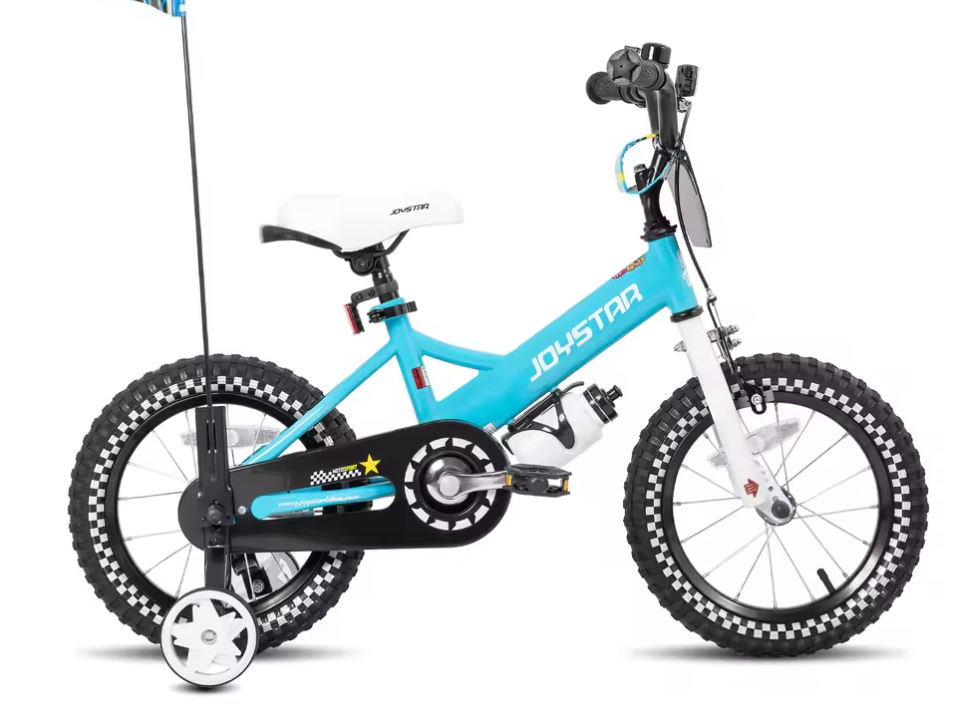 Kinderfiets voor Meisjes met Poppenzitje, Vlag en Nummerplaat – Inclusief Streamers en Zijwieltjes