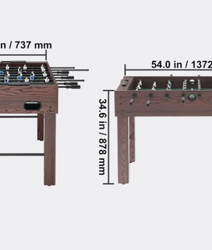 Tafelvoetbaltafel 140 cm – Professionele Voetbaltafel voor Thuis en Game Room