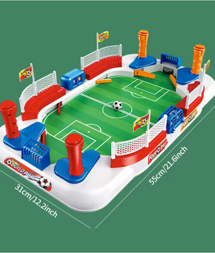 Mini Tafelvoetbal Spel 55 cm – Desktop Voetbaltafel voor 2 Personen