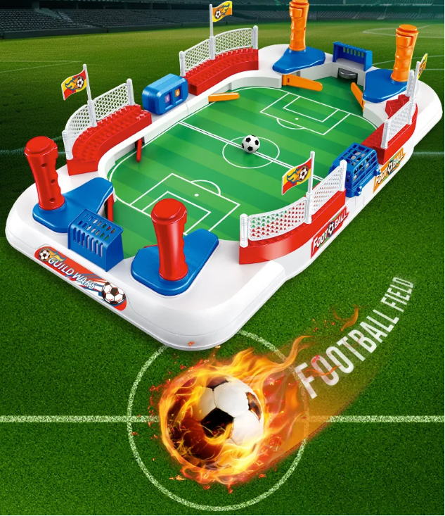 Mini Tafelvoetbal Spel 55 cm – Desktop Voetbaltafel voor 2 Personen