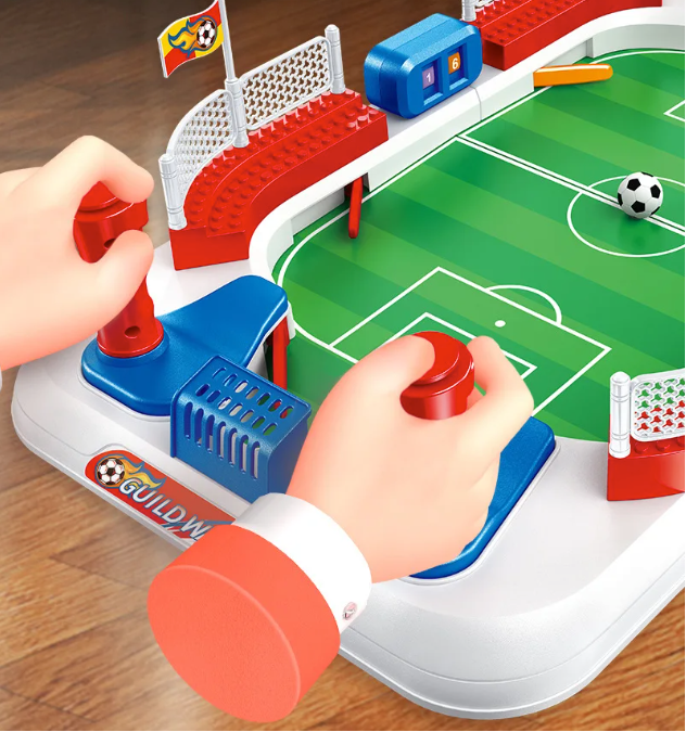 Mini Tafelvoetbal Spel 55 cm – Desktop Voetbaltafel voor 2 Personen