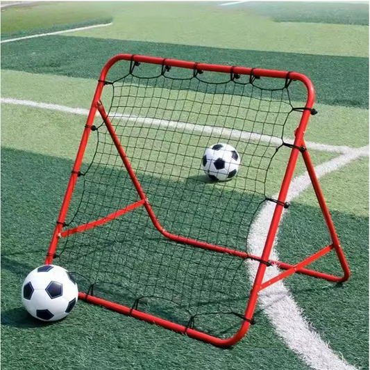 Voetbal Rebound Net 100 x 100 cm – Kickback Trainingsnet met Elastische Koorden