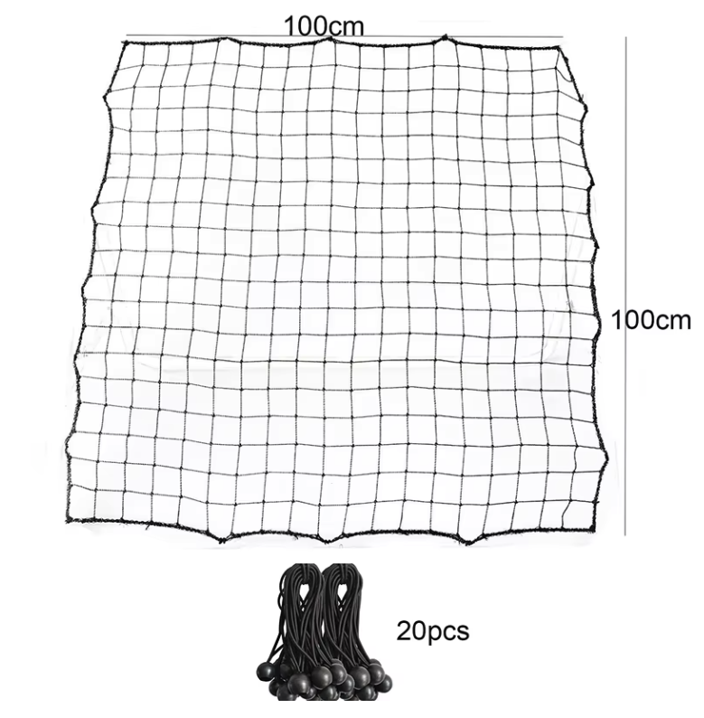 Voetbal Rebound Net 100 x 100 cm – Kickback Trainingsnet met Elastische Koorden