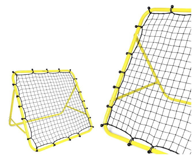 Voetbal Rebound Net 100 x 100 cm – Kickback Trainingsnet met Elastische Koorden