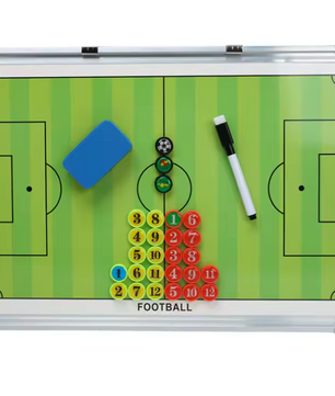 Magnetisch Voetbal Tactiekbord Dubbelzijdig – Coaching Bord met Pen en Magneten
