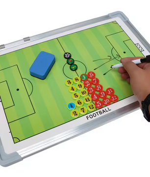Magnetisch Voetbal Tactiekbord Dubbelzijdig – Coaching Bord met Pen en Magneten