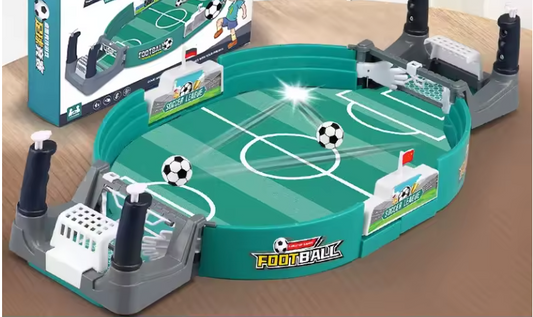 Mini Tafelvoetbal Spel 2-in-1 – Desktop Voetbal en Air Hockey voor 2-4 Personen