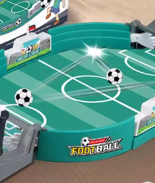 Mini Tafelvoetbal Spel 2-in-1 – Desktop Voetbal en Air Hockey voor 2-4 Personen