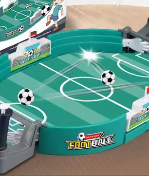 Mini Tafelvoetbal Spel 2-in-1 – Desktop Voetbal en Air Hockey voor 2-4 Personen