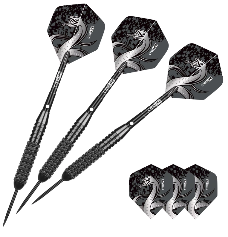Professionele Dartpijlen 24g Set van 3 – Stalen Punt Dartpijlen voor Indoor en Outdoor