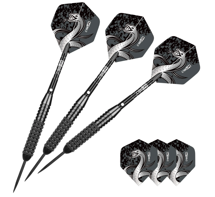 Professionele Dartpijlen 24g Set van 3 – Stalen Punt Dartpijlen voor Indoor en Outdoor