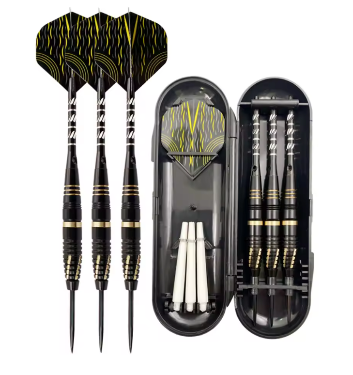 Dartpijlen Set 3 Stuks – Lichtgewicht Darts met Vervangbare Shafts en Opbergdoos