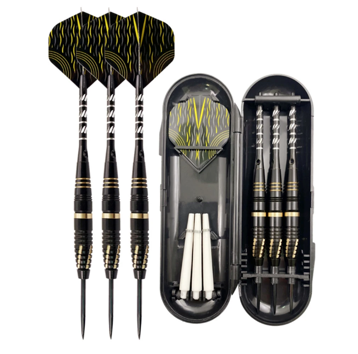 Dartpijlen Set 3 Stuks – Lichtgewicht Darts met Vervangbare Shafts en Opbergdoos