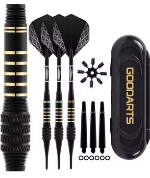 Soft Tip Dartpijlen 18g Set – Professionele Darts met Extra Shafts en Opbergdoos