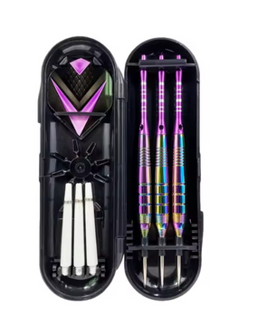Stalen Dartpijlen 22g Set van 3 – Professionele Darts met Aluminium Shafts en Opbergdoos