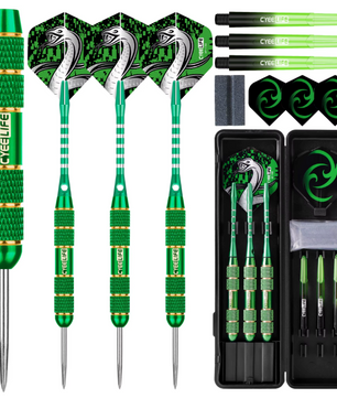 Stalen Dartpijlen 24g Set van 3 – Professionele Darts met Koperen Barrel en Flights