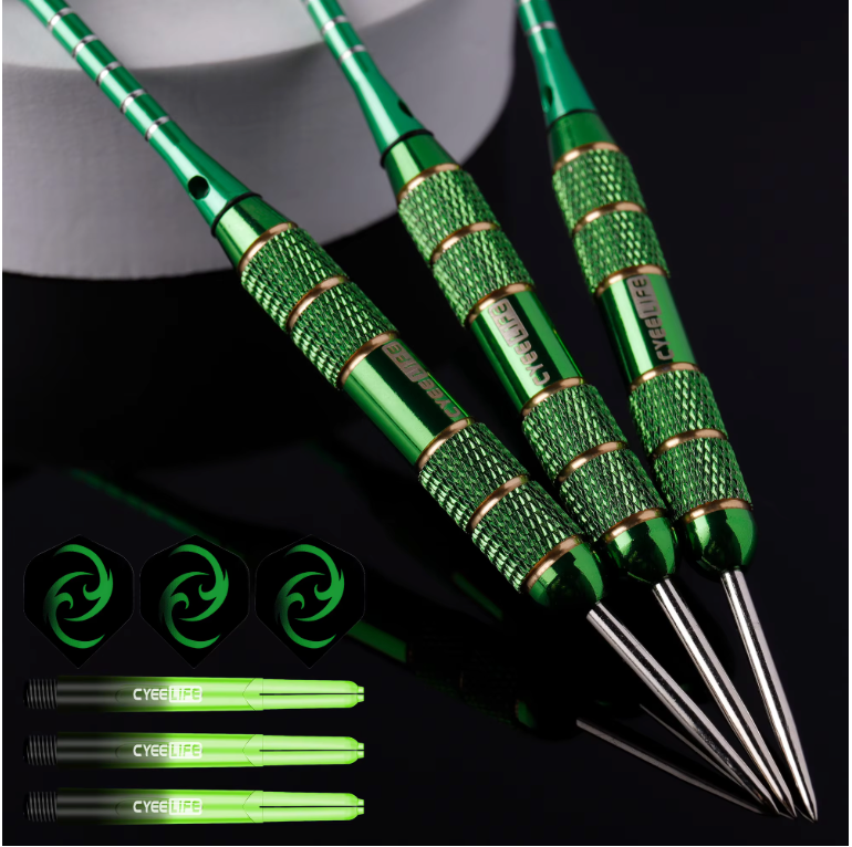 Stalen Dartpijlen 24g Set van 3 – Professionele Darts met Koperen Barrel en Flights