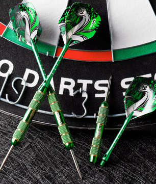 Stalen Dartpijlen 24g Set van 3 – Professionele Darts met Koperen Barrel en Flights