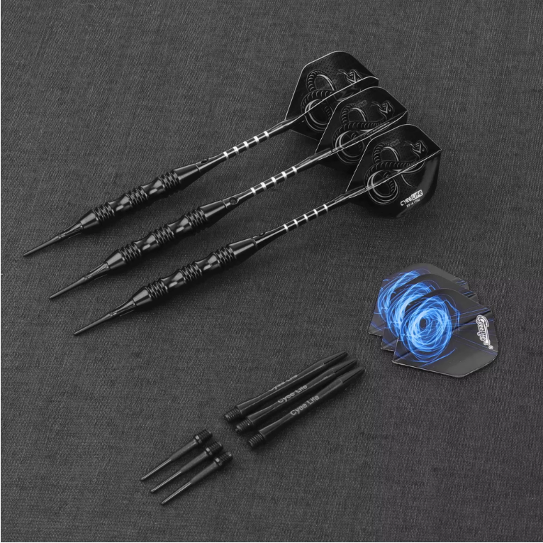Soft Tip Dartpijlen 20g Set van 3 – Professionele Darts met Aluminium Shafts en Flights