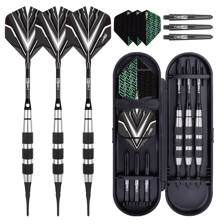 Soft Tip Dartpijlen 18.5g Set – Professionele Darts van RVS voor Elektronisch Dartbord