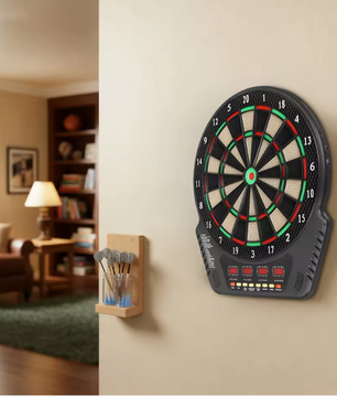 Elektrisch Dartbord met 6 Darts – LED Scorebord, 27 Spellen en Automatische Puntentelling