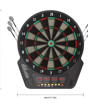 Elektrisch Dartbord met 6 Darts – LED Display, 27 Spellen en Automatische Scoretelling