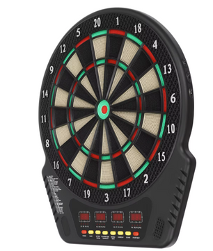 Elektrisch Dartbord met 6 Darts – LED Scorebord, 27 Spellen en Automatische Puntentelling
