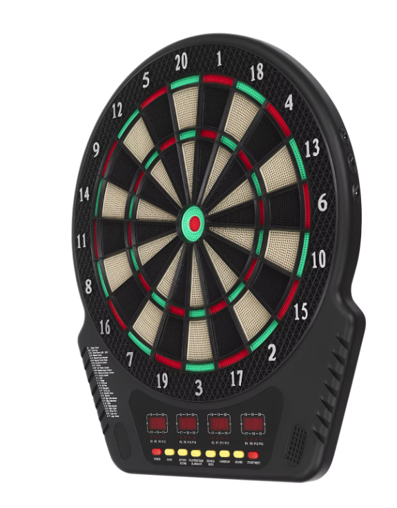 Elektrisch Dartbord met 6 Darts – LED Display, 27 Spellen en Automatische Scoretelling