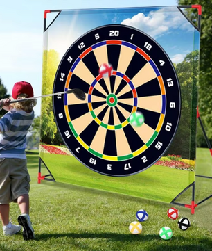 Golf Chipping Game Set – Oefenmat met Targets, Scorebord en Clubs