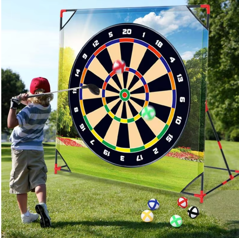 Golf Chipping Game Set – Oefenmat met Targets, Scorebord en Clubs