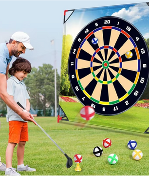 Golf Chipping Game Set – Oefenmat met Targets, Scorebord en Clubs