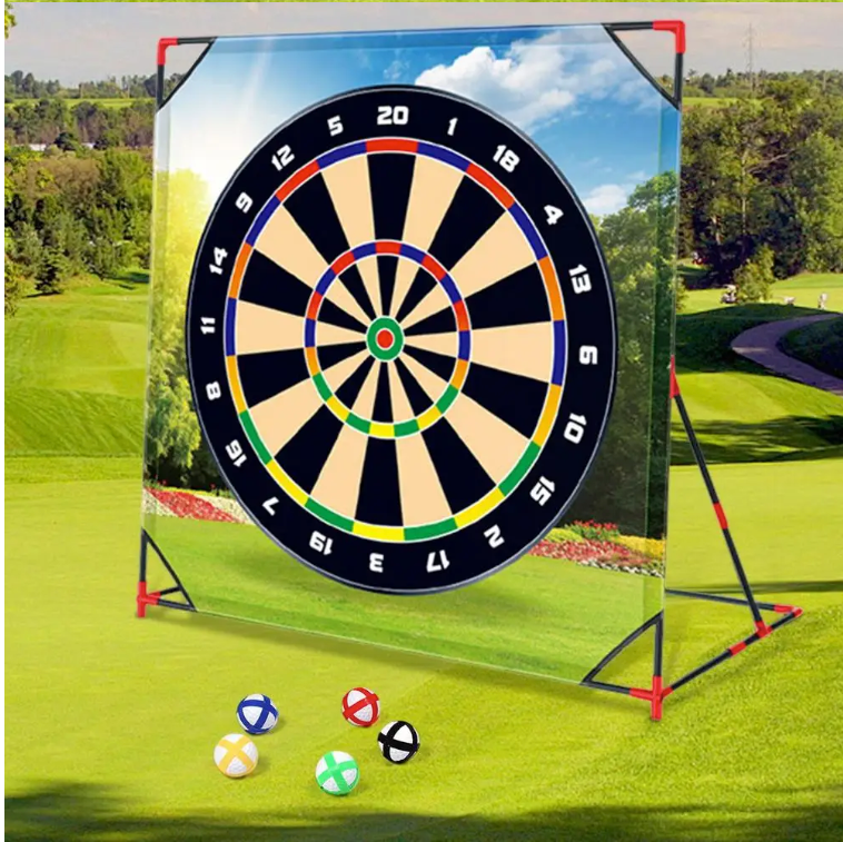 Golf Chipping Game Set – Oefenmat met Targets, Scorebord en Clubs
