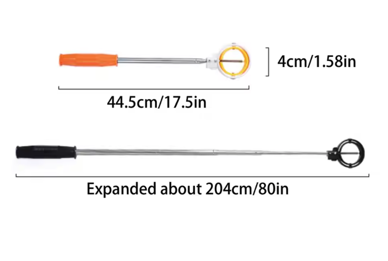 Golf Ball Retriever Telescopisch – RVS Ballenraper met Lock Systeem