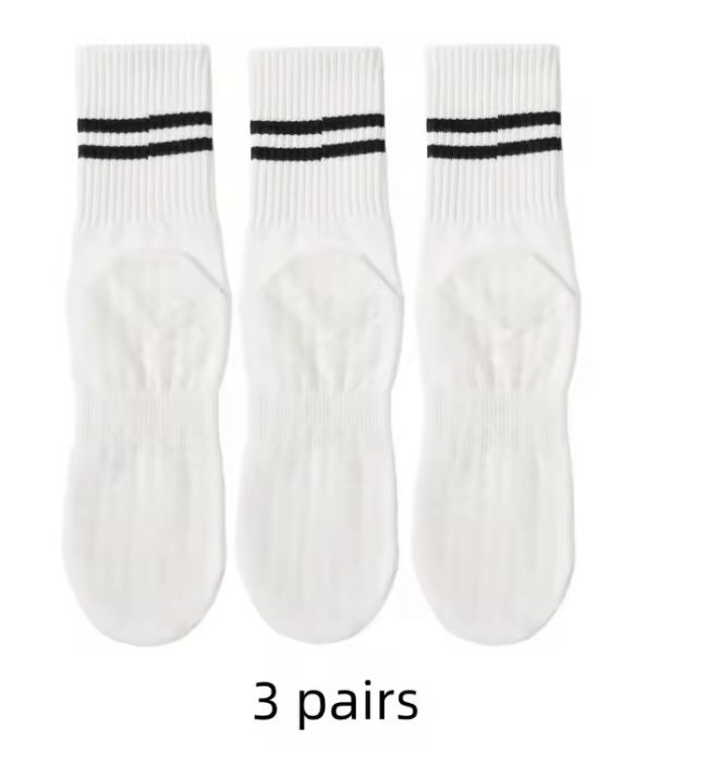 Yoga Sokken 3-Pack – Antislip Katoenen Sport Sokken voor Pilates en Fitness