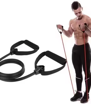 Pilates Bar Set met Weerstandsbanden – Yoga Fitness Stick voor Thuis Workout en Full Body Training`