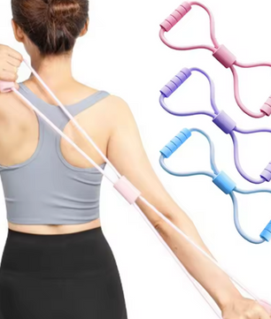 8-Vorm Weerstandsband – Fitness Elastiek voor Yoga, Core en Full Body Training