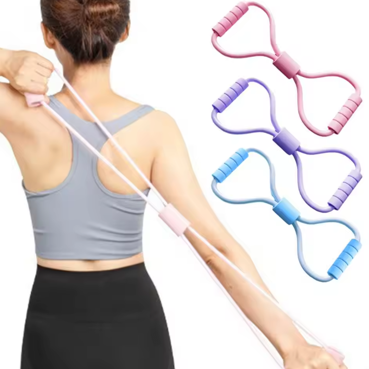 8-Vorm Weerstandsband – Fitness Elastiek voor Yoga, Core en Full Body Training