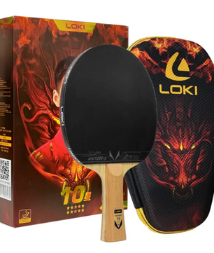 Professionele Tafeltennis Bat 10 Sterren – Carbon Pingpong Racket met Maximale Spin en Controle