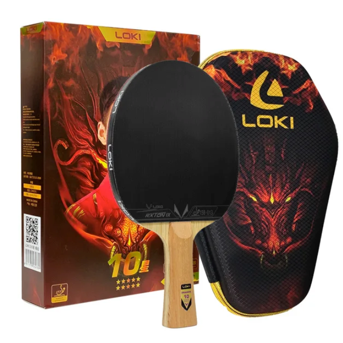 Professionele Tafeltennis Bat 10 Sterren – Carbon Pingpong Racket met Maximale Spin en Controle