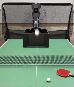 Tafeltennis Robot met Afstandsbediening – Automatische Pingpong Trainer met 100 Ballen Capaciteit